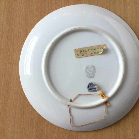 Vintage Japan wall plate friends make the world a happy place made for Giftcraft - Picture 5 of 5